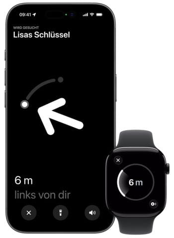 AirTag 2 mit genaue Suche auf Apple Watch