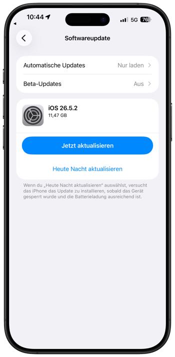 iOS 26.5.2 Update