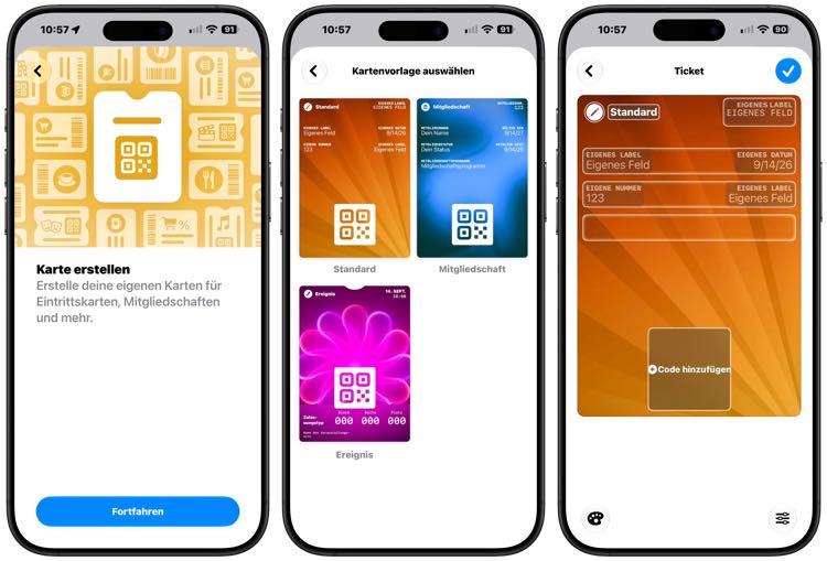 Eigene Karten in Apple Wallet hinzufügen mit iOS 27
