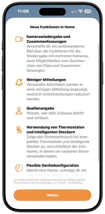 Home Steuerung in iOS 27